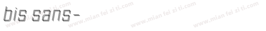 bis sans字体转换